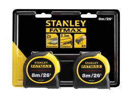 Stanley Tools FatMax Classic Tape Twin Pack 8m/26ft (Width 32mm) £32.99